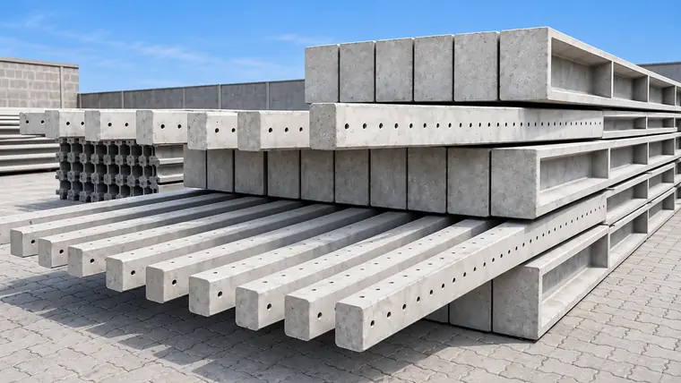 Postes de concreto em Corumbá
